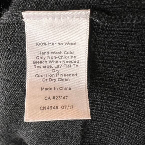 Talbots Sweater Womens Size XS Black Pure 100% Merino Wool Turtle Cowl Neck - Picture 10 of 11